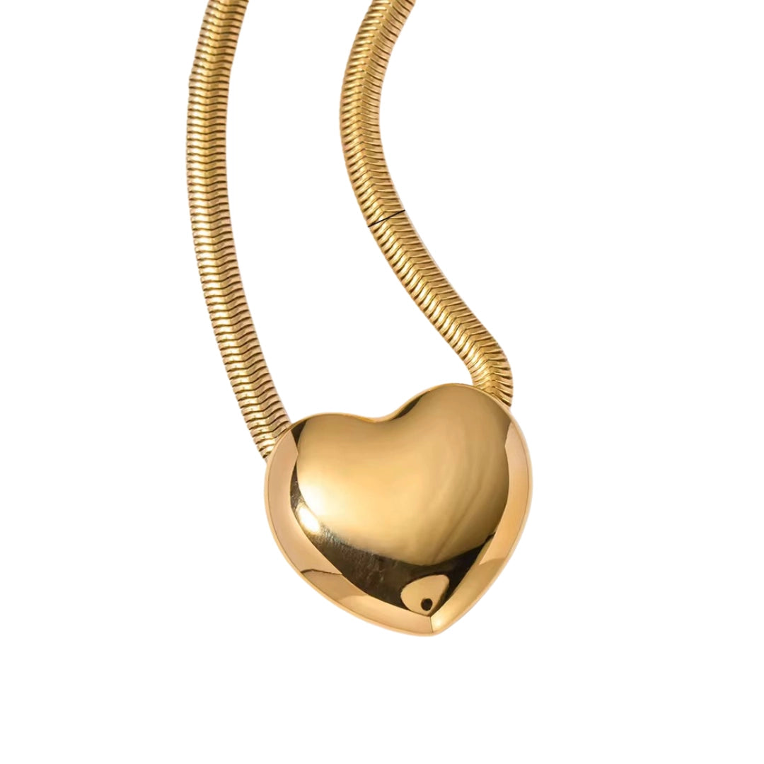 Snake Heart Necklace