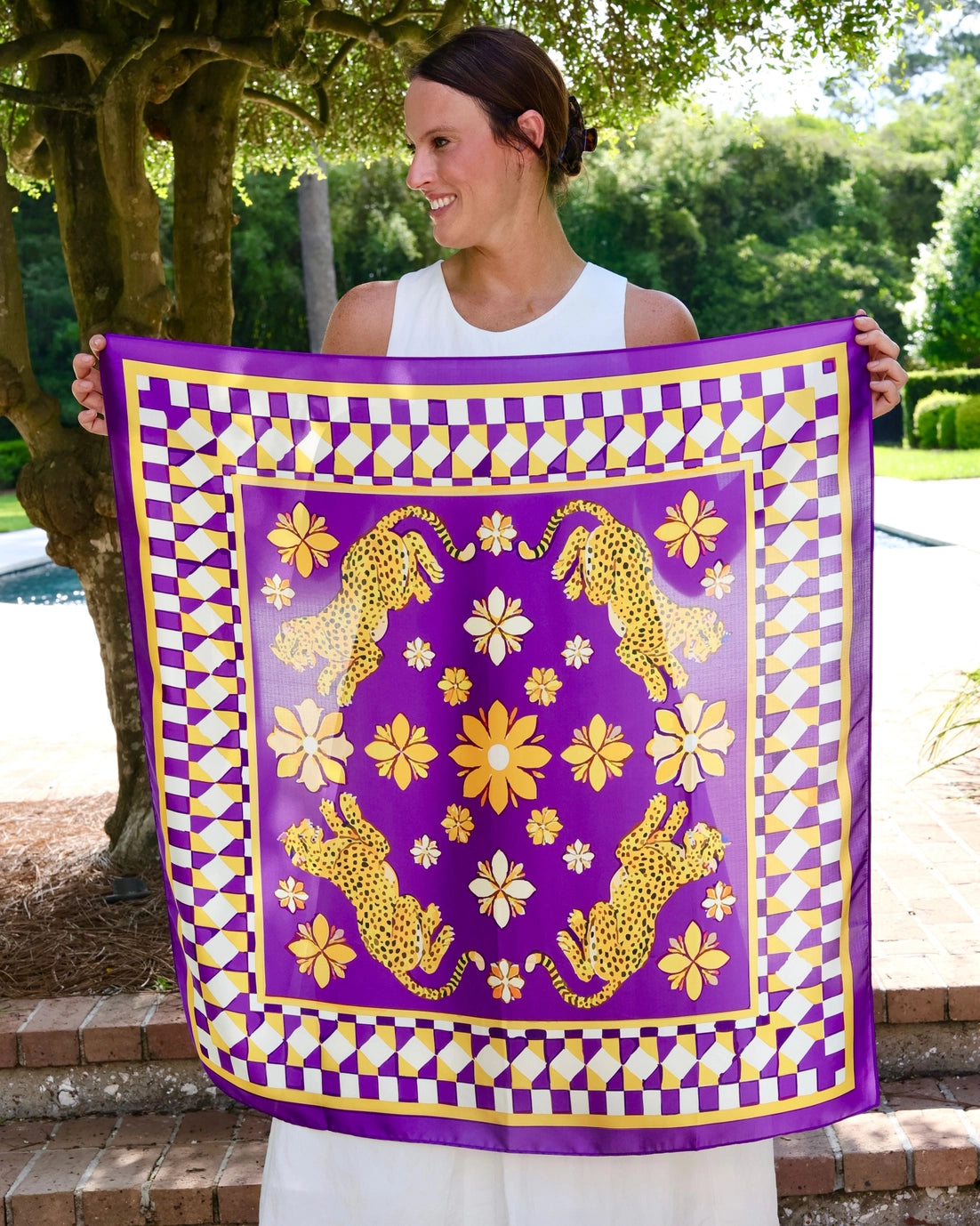 Hollis Purple Scarf - Large