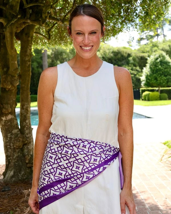 Lucy Purple Scarf - Large