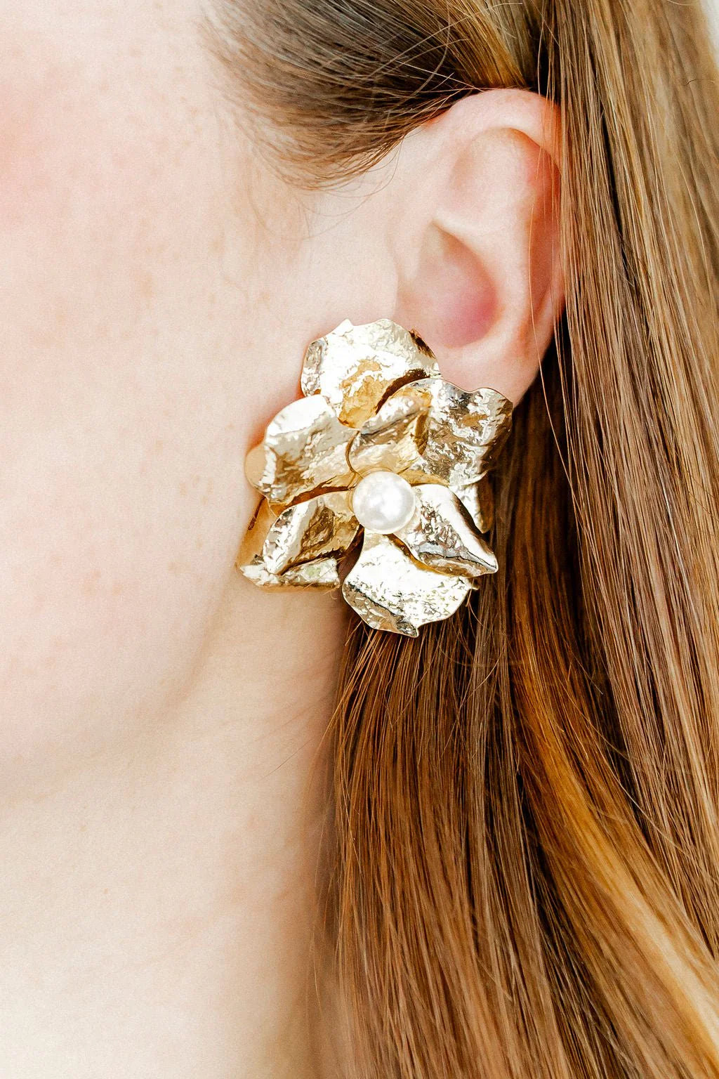 Bridget Flower Statement Earring
