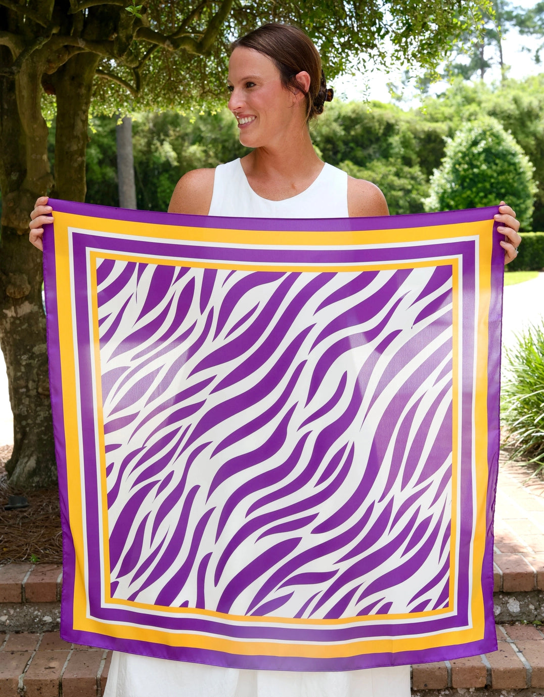 Harper Purple Scarf - Large